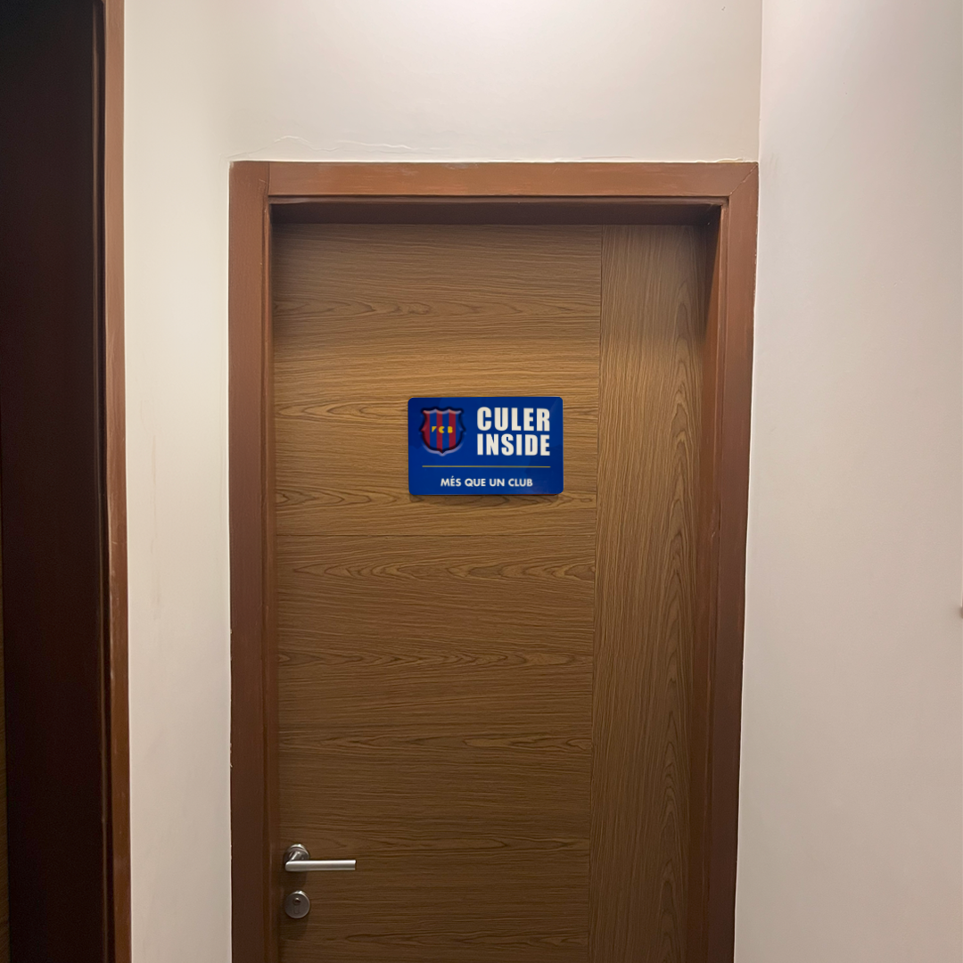 Culer Inside - FC Barcelona Door Sign