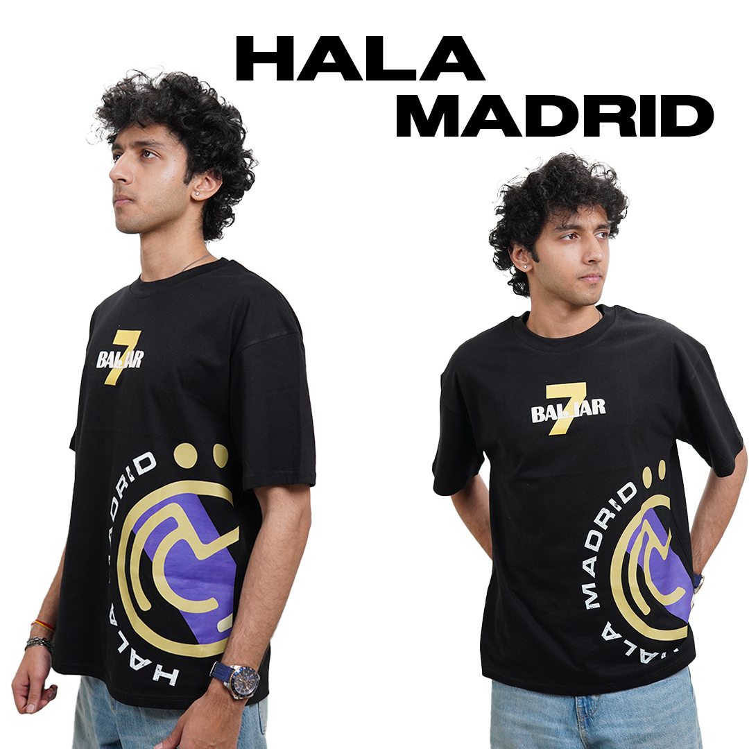 Hala Madrid Drop - Divyansh X Ballar (Black)
