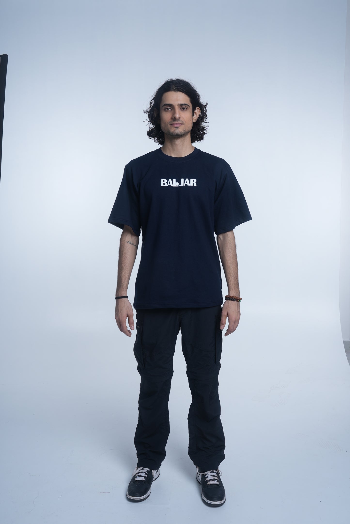 Ballar Basics (Navy Blue) - Premium Oversized Heavyweight T-shirt