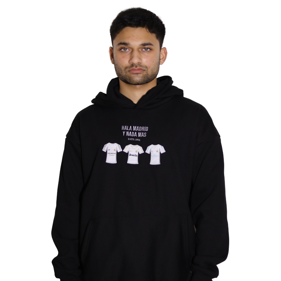 Hala Madrid Y Nada Más - Embroidered Oversized Hoodie