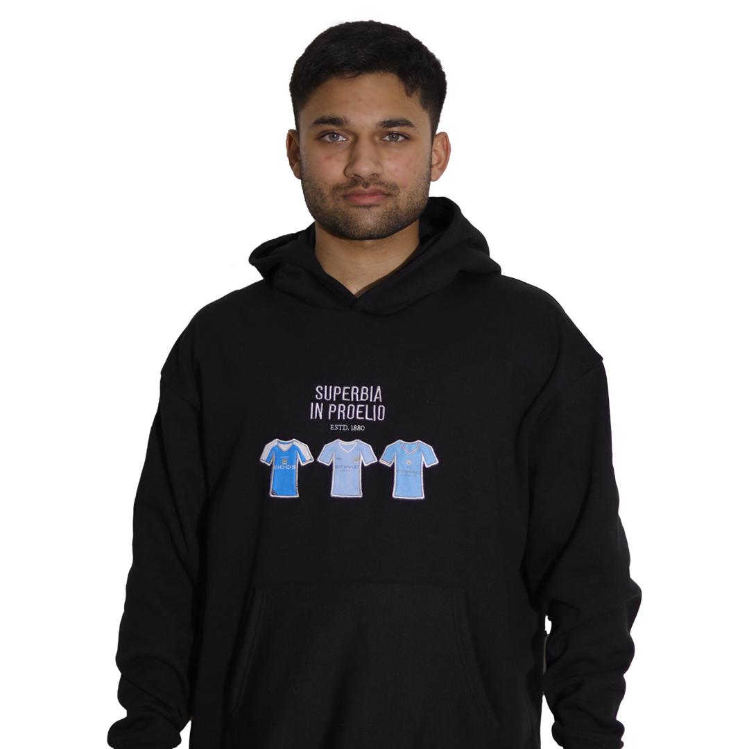 Superbia in Proelio - Embroidered Oversized Hoodie