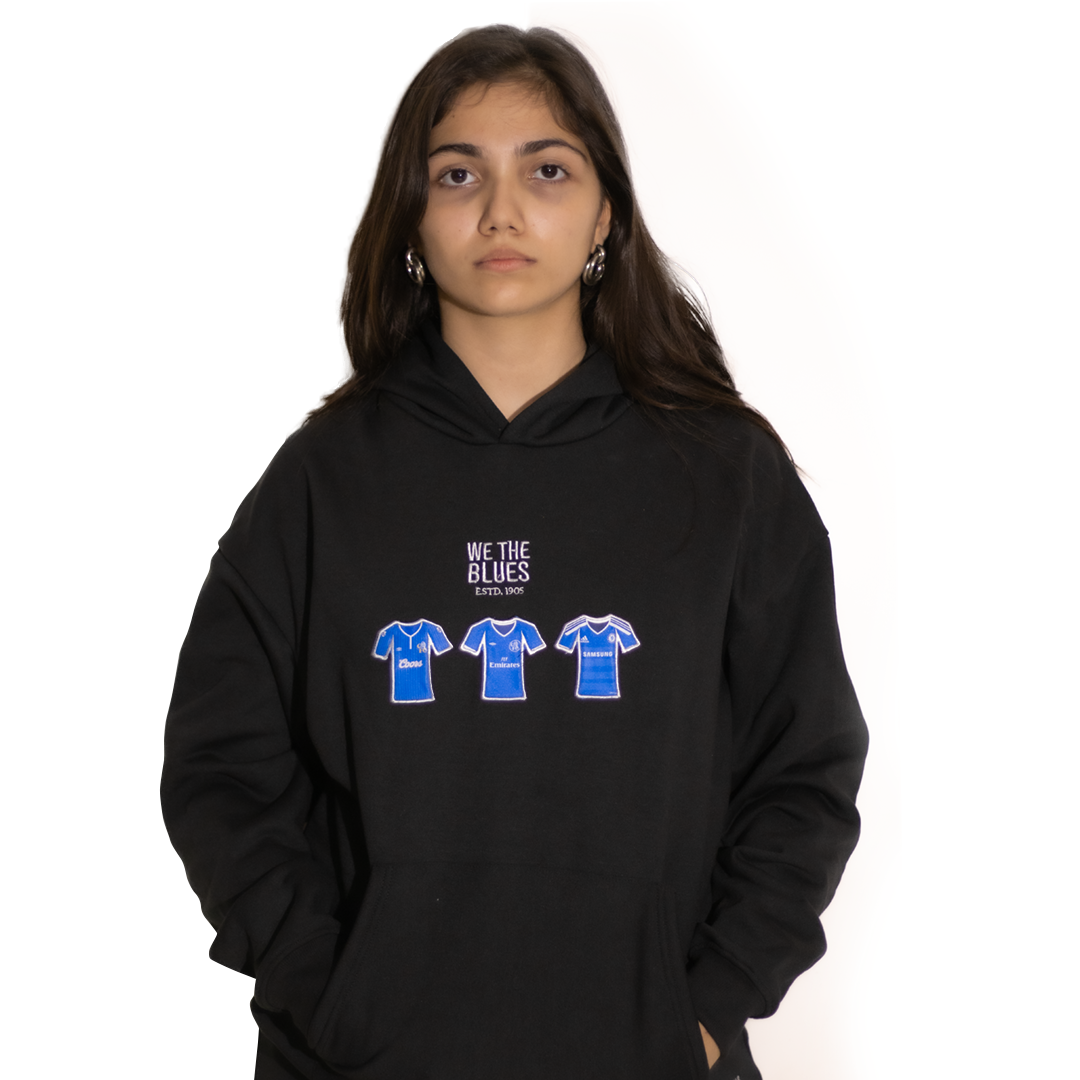 We The Blues - Embroidered Oversized Hoodie
