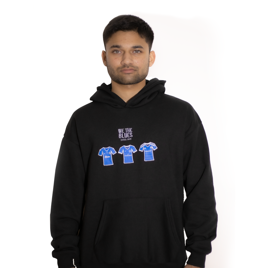 We The Blues - Embroidered Oversized Hoodie