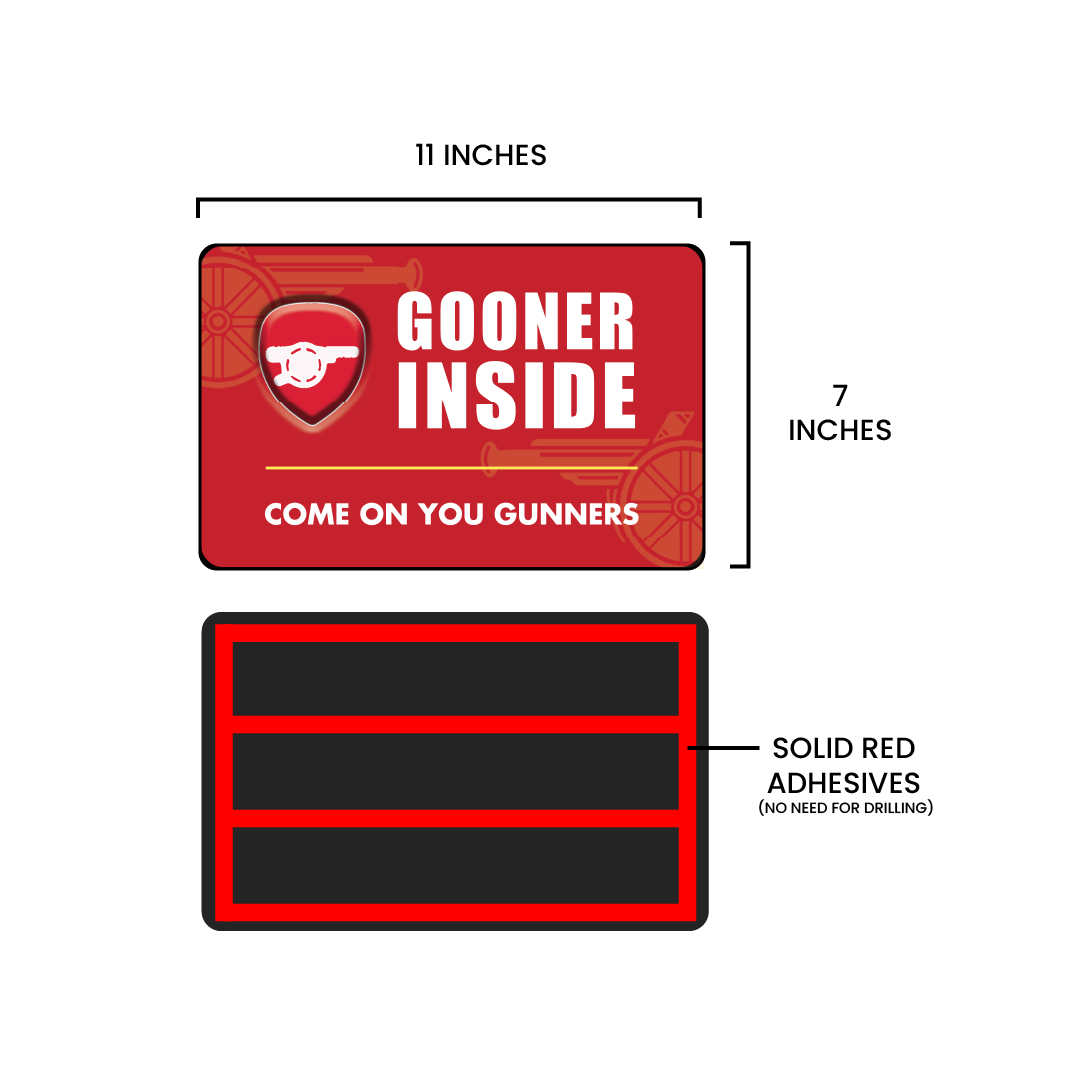Gooner Inside - Arsenal Door Sign