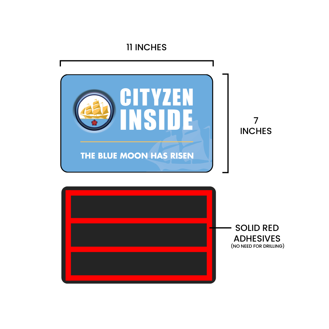 Cityzen Inside - Manchester City Door Sign