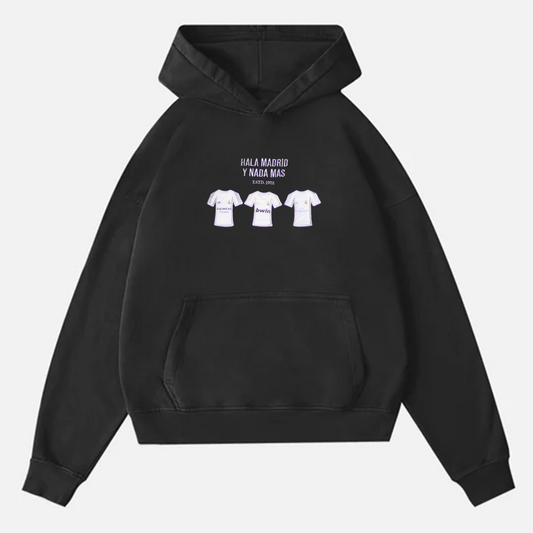 Hala Madrid Y Nada Más - Embroidered Oversized Hoodie