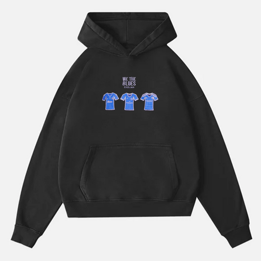 We The Blues - Embroidered Oversized Hoodie