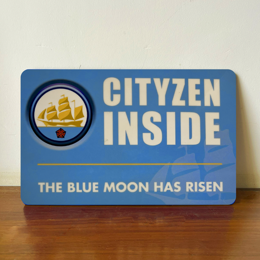 Cityzen Inside - Manchester City Door Sign